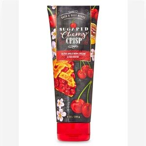 Bath & Body Works Sugared Cherry Crisp Ultra Shea Body Cream Slightly Used